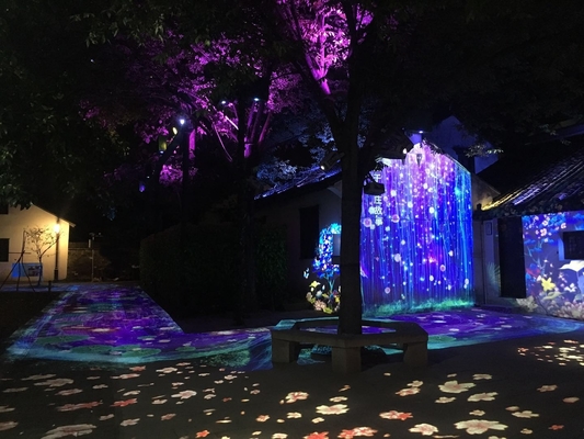 Sumber Cahaya LED Proyektor Gobo Luar 60 W 100 W 200 W 400 W Untuk Pasar Pariwisata Budaya