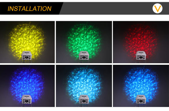 200W Led Water Wave Light Effect Iklan Lensa Proyektor Gobo Luar Ruangan