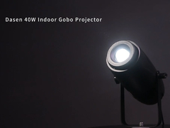 Professional 40W Indoor Gobo Light: Mudah-Gobo Swap & Proyeksi High-Impact
