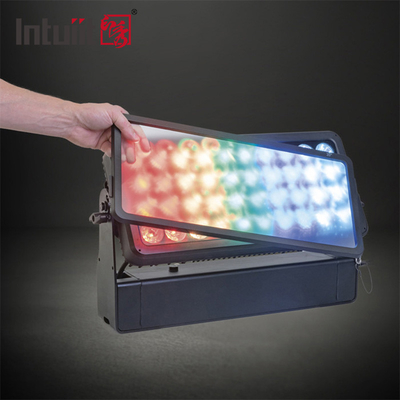 Lampu Sorot Dinding Tahan Air Efek Strobe Beam Wash Warna Kota LED RGBW 40*10W Luar Ruangan IP65 Mode Kontrol DMX512
