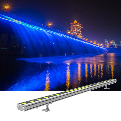 24W DMX512 LED Linear Wall Washer Lights 0,3M 0,5M 1M 40° Beam Angle