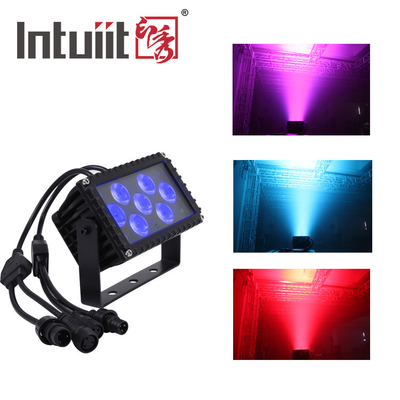 7x3W RGB LED Flood Light untuk Outdoor Church Facade Lighting Square