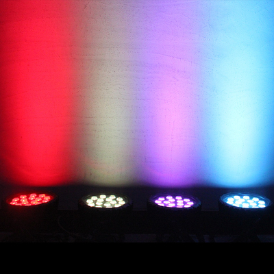 90W RGBW 4in1 par ramping dipimpin flat par lampu kaleng untuk luar dj panggung acara cahaya