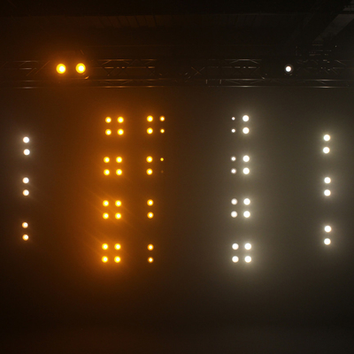 Ip65 4x90w Amber+Bernik putih RGB Led Cob Penonton Blinder Light Outdoor Waterproof 4 Mata