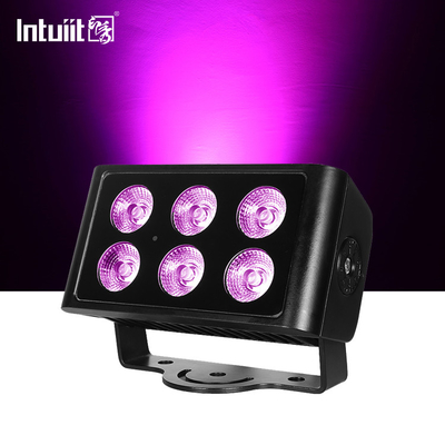 6x5W 4in1 RGBW LED DMX Lampu Cuci Dinding IP65 LED ruangan lampu warna kota