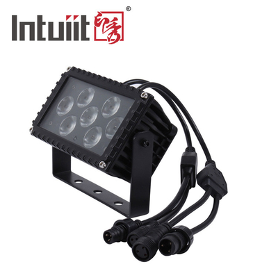 7x3W IP66 Lampu banjir LED luar menggunakan LED Luar ruangan 25 derajat sudut Arsitektur Proyeksi Lampu banjir Fasad Lampu