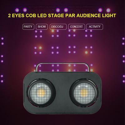 2 Mata 2*90W Dmx512 Kontrol Splicing Cob Penonton Blinder Effect Lampu panggung