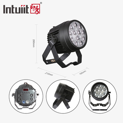 12x10W RGBW 4in1 LED Par Light Lampu panggung untuk kinerja dan efek pencahayaan
