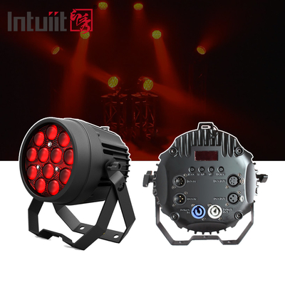 12x10W RGBW 4in1 Outdoor IP65 Waterproof Heavy Cast Aluminium Flat Led Par Light
