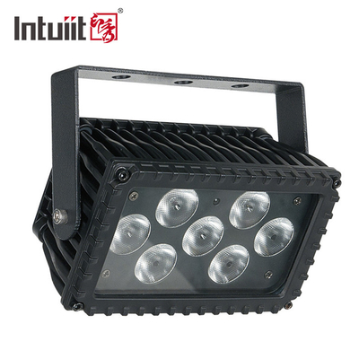 7x3W RGBW LED Outdoor 25 Degree Angle Architectural Projection Floodlight Lampu fasad untuk bangunan