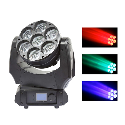 Led Moving Head Light 7x40w RGBW 4in1 Sharpy Beam With Zoom Wash Lampu panggung DJ Lampu