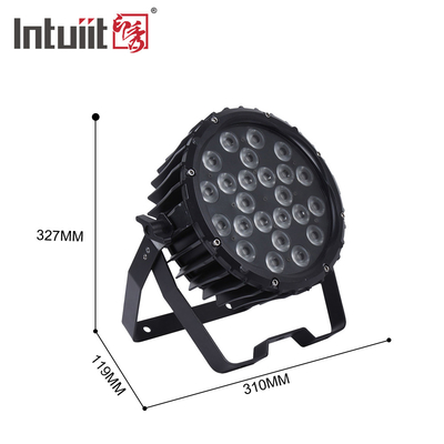 Lampu panggung profesional 82W RGB 24*Tri-3W Indoor DMX512 Slim Flat Led Par Light
