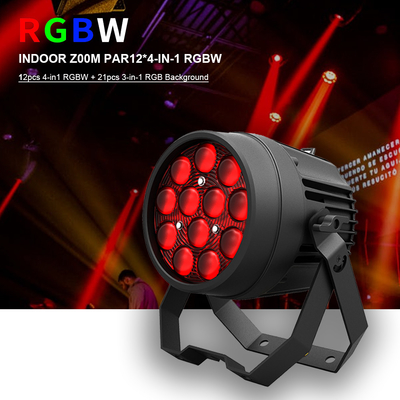12x10W RGBW 4in1 LED Par Light Lampu panggung untuk kinerja dan efek pencahayaan