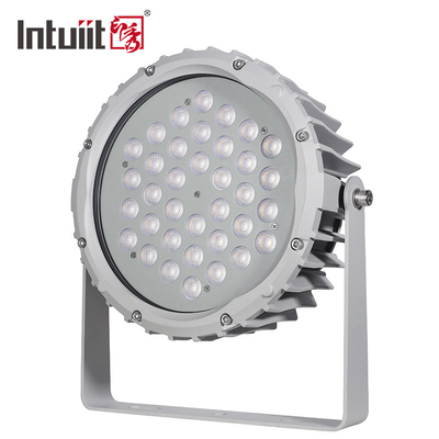 72w RGBW DMX512 Waterproof Led Flood Light Eksterior Landscape Garden Round Stage Par Light
