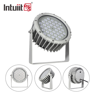 72w RGBW DMX512 Waterproof Led Flood Light Eksterior Landscape Garden Round Stage Par Light