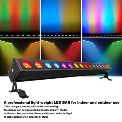 Aluminium rumah tahan air lampu luar ip65 16 * 5w dmx512 rgbw led wall washer