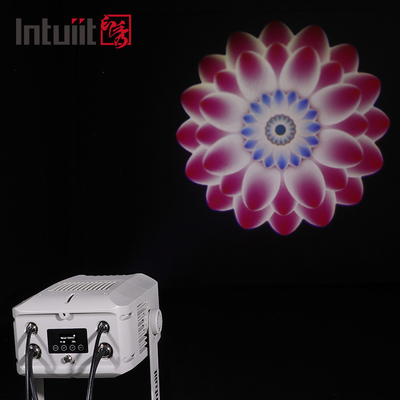 Waterproof 100W Custom Logo Iklan Rotating Gobo Projector Lampu Lampu Iklan Luar Ruang