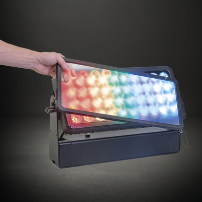 40X10W RGBW 4 In 1 Lampu Sorot LED IP65 Lampu Panggung Tahan Air Kontrol DMX512 Peralatan Disko DJ Pertunjukan Luar Ruangan