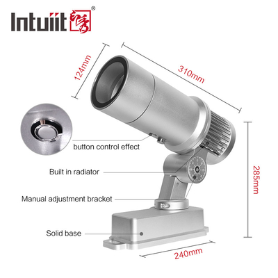 60W Gobo Projector Custom Logo Led Light HD Image Untuk Outdoor Ip65 Berputar Lampu Proyeksi Iklan Untuk Pernikahan
