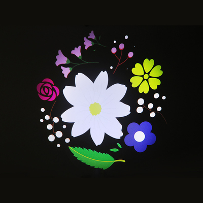 60W Gobo Projector Custom Logo Led Light HD Image Untuk Outdoor Ip65 Berputar Lampu Proyeksi Iklan Untuk Pernikahan