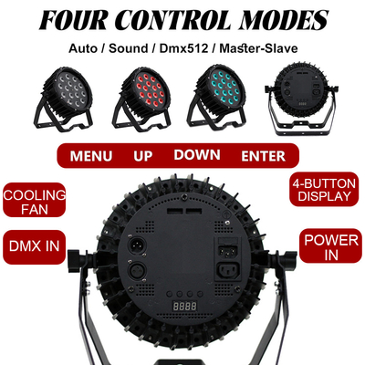 90w RGBW DMX512 4-in-1 LED Par Lampu Efek pencahayaan panggung untuk DJ Disco Bar Party