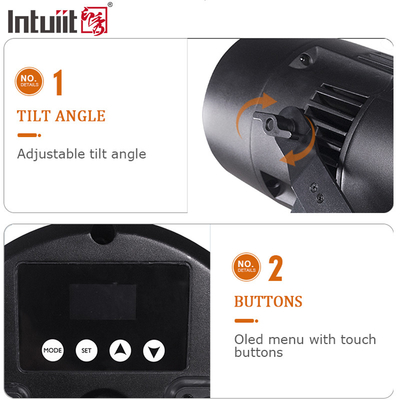 IP65 DMX Led Cob 200w Par Pencahayaan Lampu Natal Luar Ruang RGBW