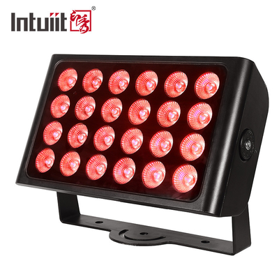 Waterproof 24pcs 160w LED Flood Light RGBW 4 In 1 City Color Light 24*10w Outdoor LED Wall Washer Lampu panggung