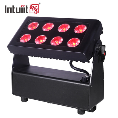 8X15W RGBW 4-in-1 LED Uplights Lampu panggung bertenaga baterai Lampu DJ Remote dan kontrol DMX