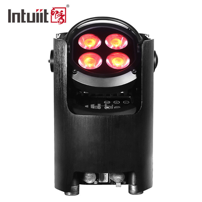 Pesta Pernikahan Lampu IP54 Waterproof Battery Uplight RGBW 4in1 Par IR Remote Control Untuk Acara Show Concert