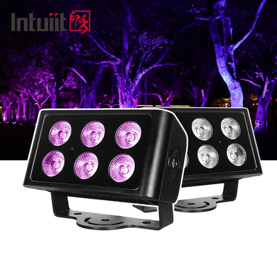 IP65 Waterproof 6x5W RGBW 4 in 1 LED Flood Light DMX Control Plane Spot Light Background Spot DJ Disco Stage Lighting