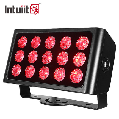 80W Outdoor IP65 Square DMX RGBW LED Flood Light Untuk Bangunan Facade LED Wall Washer Floodlight
