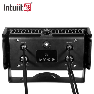 80W Outdoor IP65 Square DMX RGBW LED Flood Light Untuk Bangunan Facade LED Wall Washer Floodlight