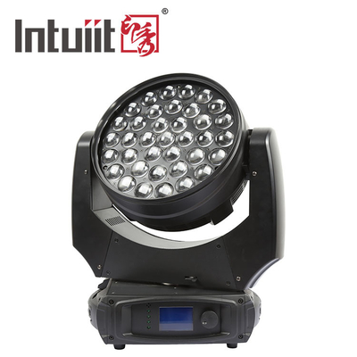 37x10W Zoom Beam Wash Moving Head Light untuk efek pencahayaan panggung dengan RGBW 4in1 LED dan DMX Control Dj Disco dan Nightclub