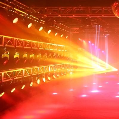 37x10W Zoom Beam Wash Moving Head Light untuk efek pencahayaan panggung dengan RGBW 4in1 LED dan DMX Control Dj Disco dan Nightclub