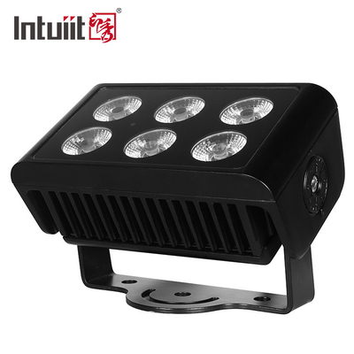 DMX512 6X5W RGBW 4in1 IP65 Tahan Air DJ Tahap Pernikahan Mesin Cuci Dinding Kota Luar Ruangan LED Lampu Banjir Cuci