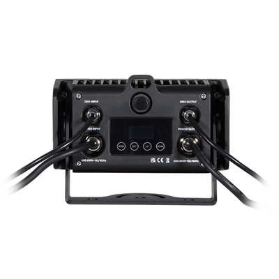 DMX512 6X5W RGBW 4in1 IP65 Tahan Air DJ Tahap Pernikahan Mesin Cuci Dinding Kota Luar Ruangan LED Lampu Banjir Cuci