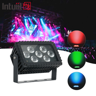 7x3W RGB Outdoor Led Flood Light 25 derajat Wall Washer DMX Control