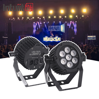 Lampu panggung LED 7X22W RGB Aluminium DMX512 LED Par Light untuk acara pernikahan