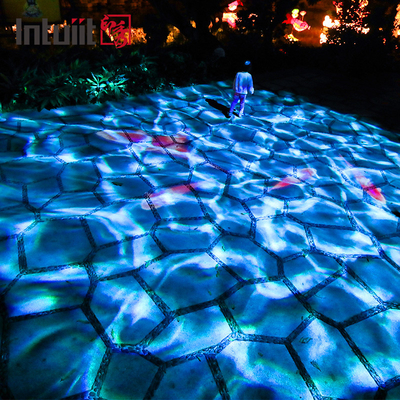 200W Waterproof LED Water Wave Effect Light DMX512 LOGO Projector Pencahayaan Efek Air