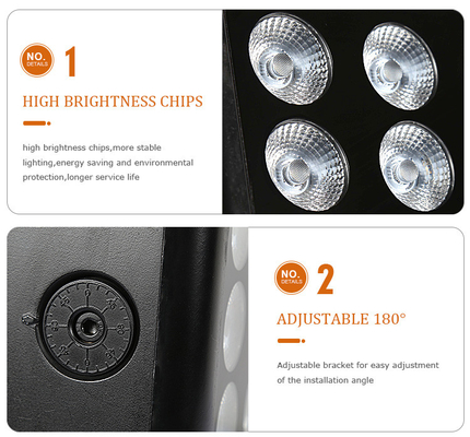 80W Outdoor IP65 Square DMX RGBW LED Flood Light Untuk Bangunan Facade LED Wall Washer Floodlight