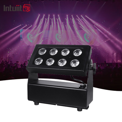 8X15W Waterproof IP65 Baterai Powered DMX LED Wall Washer Lampu