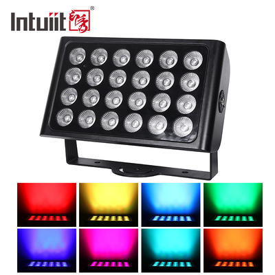 8 × 15W RGBW Lampu Panggung LED Bertenaga Baterai Dengan Remote Control