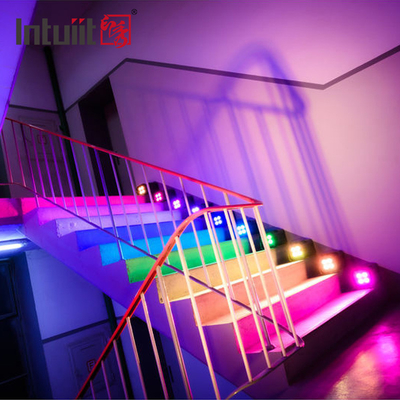 IP54 Mini Uplights 4X12W Baterai Spotlight 4 LED Wireless DMX & IR Remote Uplights Disco Club Party Stage Uplight