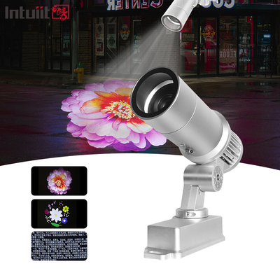 Waterproof Outdoor IP65 60W Periklanan Rotating LED Gobo Laser Logo Projector