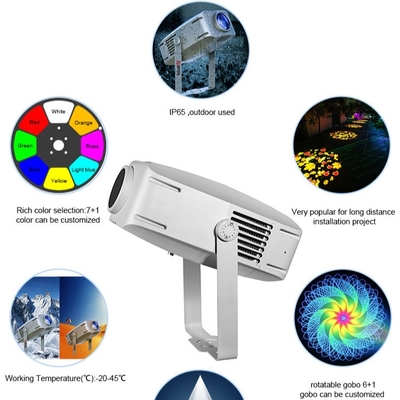 Gobo Proyektor Lampu Iklan 400W LED Sign Tembok Proyeksi Lampu Luar Waterproof Ip65