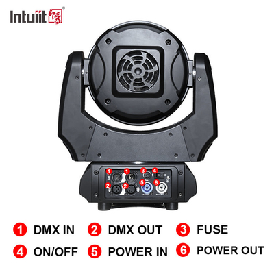 Lampu panggung LED 19x10W DMX RGBW 4in1 Zoom LED Wash Wall Moving Head Light Untuk konser DJ Bar Disco Club