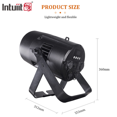 200W COB LED Light Linear Zoom 10 sampai 55 derajat RGBW Theater Conference Room Flood Light DMX LED Par