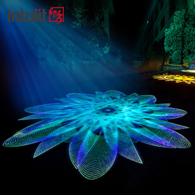 Waterproof IP65 200w Gobo Projector Logo Custom Rotating Gobo Projector Lampu Bangunan Luar Ruang Lampu Iklan