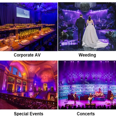 Kekuatan 18x20W Outdoor RGBWA-UV 6in1 IP65 Waterproof DJ Disco City Wedding Event Stage LED Par Light