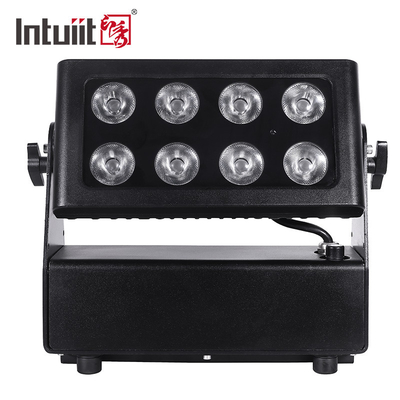 IP65 Waterproof 8x10W Baterai Nirkabel Bertenaga Par Uplight DMX Stage Led Wall Washer Light